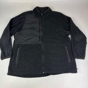 Wonderwink Scrubs Fleece Sweatshirt Jacket Black Size XL